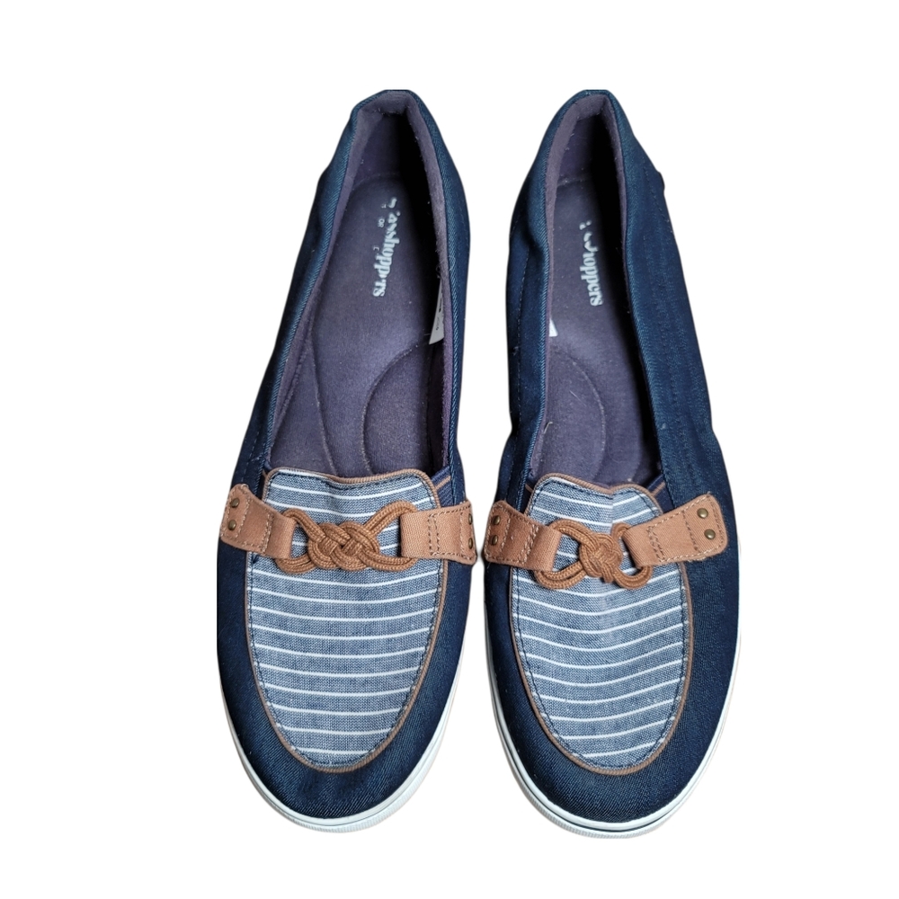 Grasshoppers by Keds Windsor Knot Boat Comfort Shoes Loafers Navy